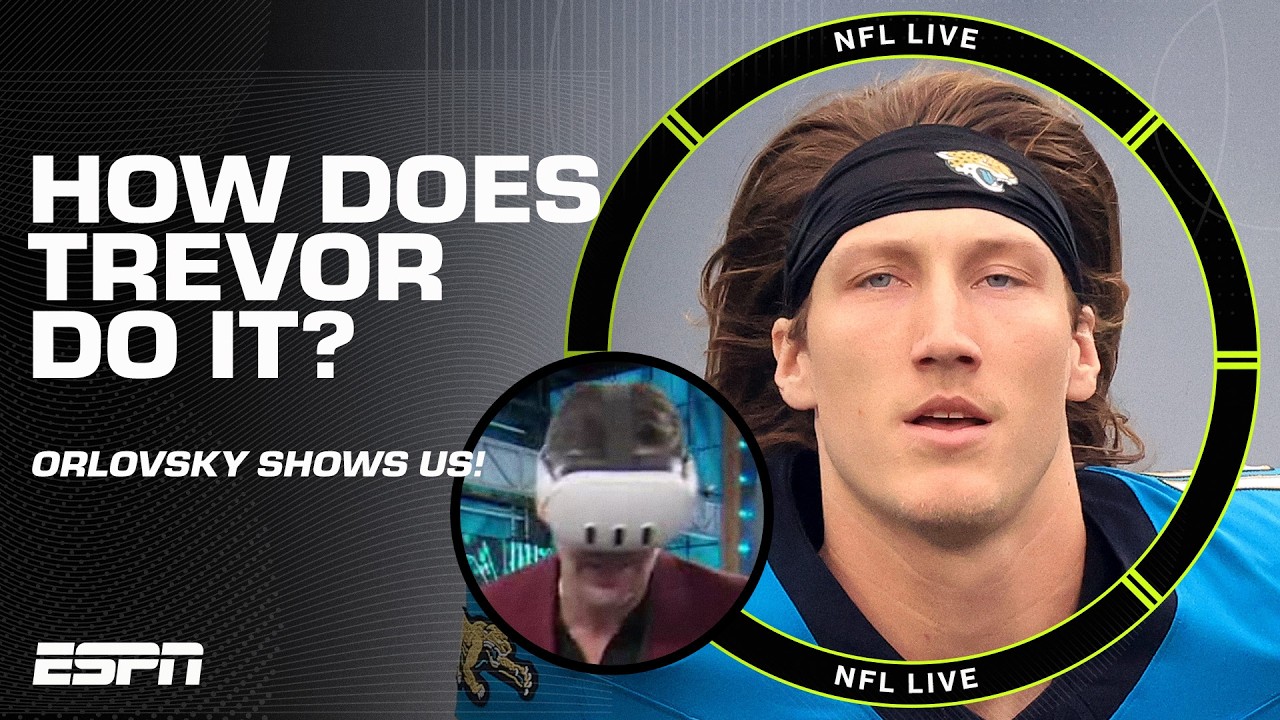 NFL Live clip — Orlovsky breaks down how Trevor Lawrence reads a defense in the StatusPro Visualizer